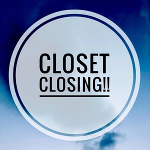 Closet closing • Discount clearance bundle sale save